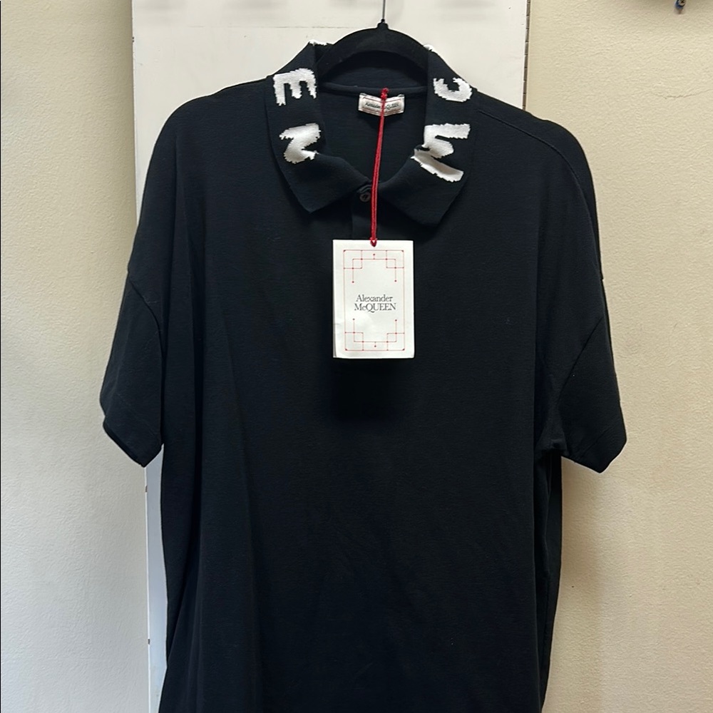 Alexander McQueen Black Polo 24 in pit to pit